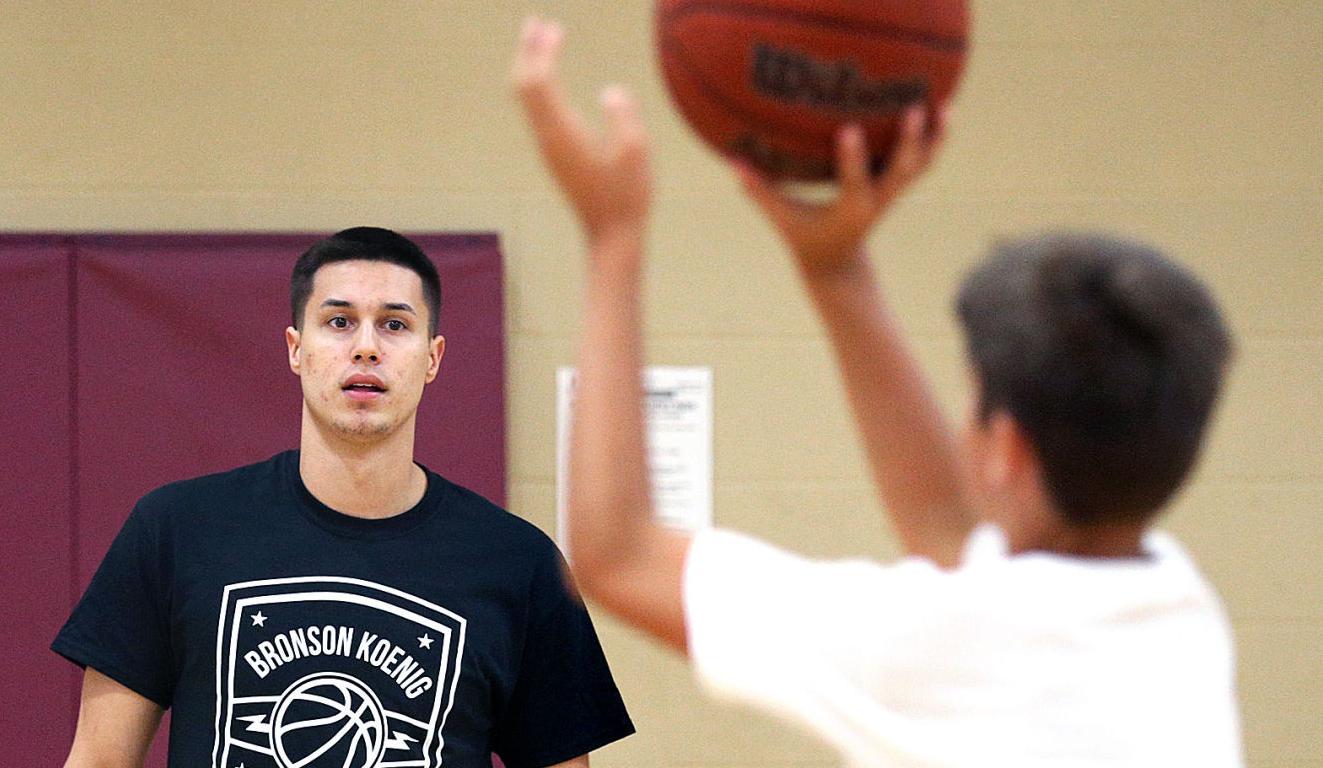 La Crosse Aquinas grad Bronson Koenig hosts basketball camp in hometown